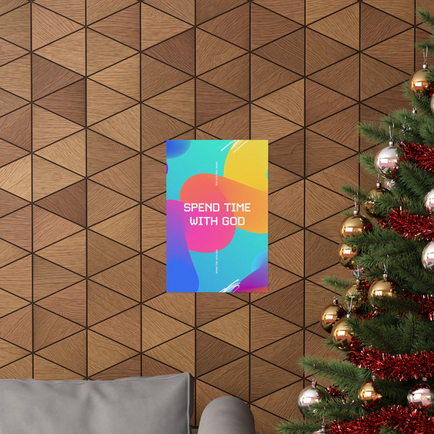 Poster I V6 I Spend Time With God Kids Discipleship Graphic I Vertical