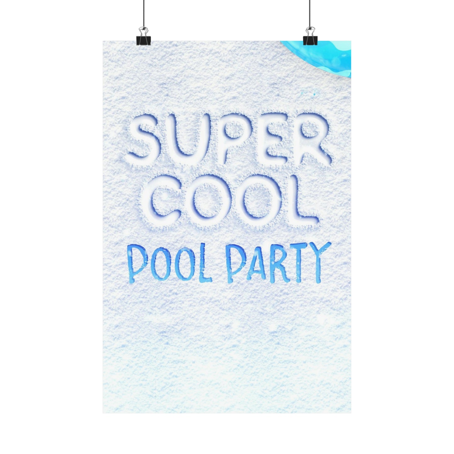 Poster I V7 I Super Cool Pool Party Event Graphic I Vertical