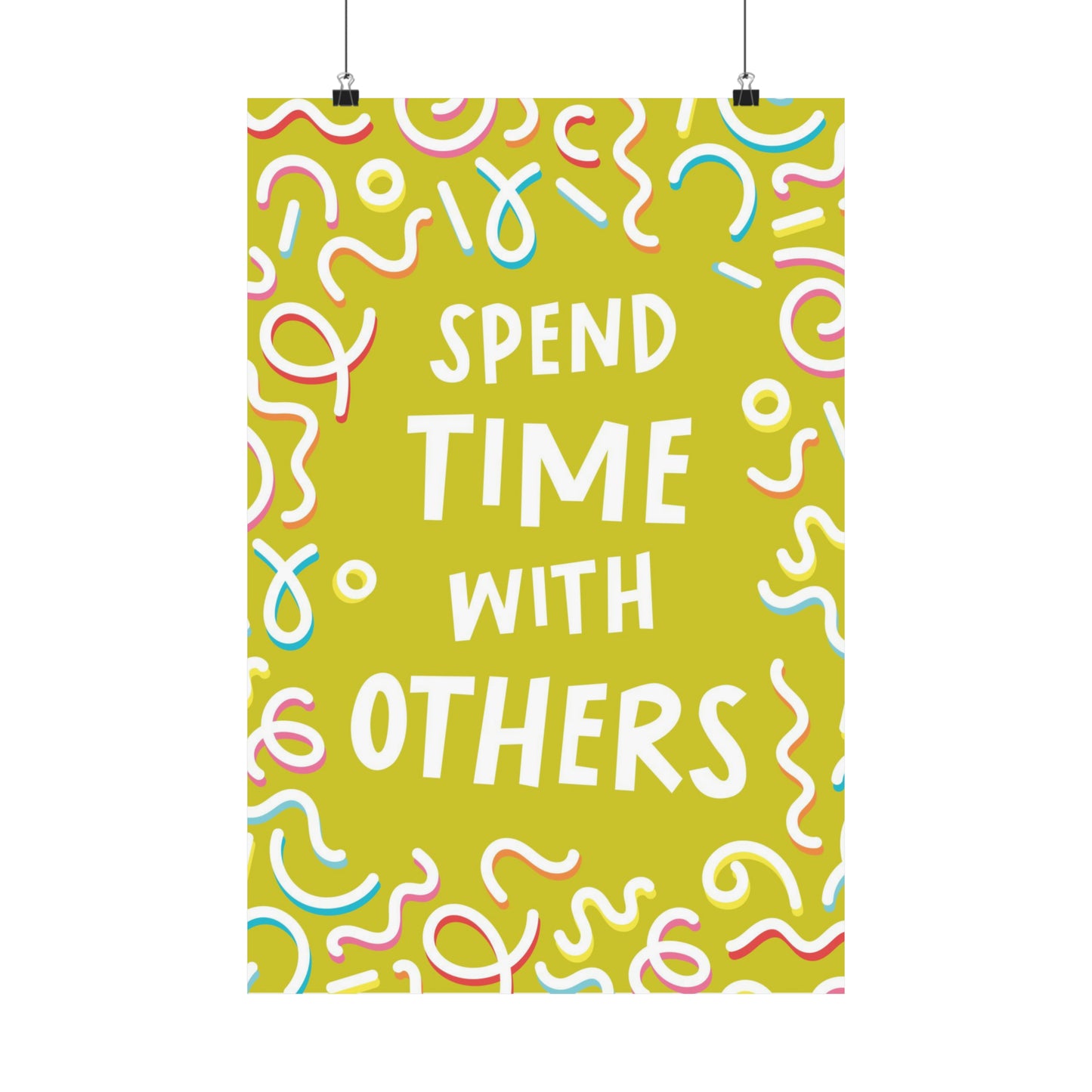 Poster I V7 I Spend Time With Others Discipleship Graphic I Vertical