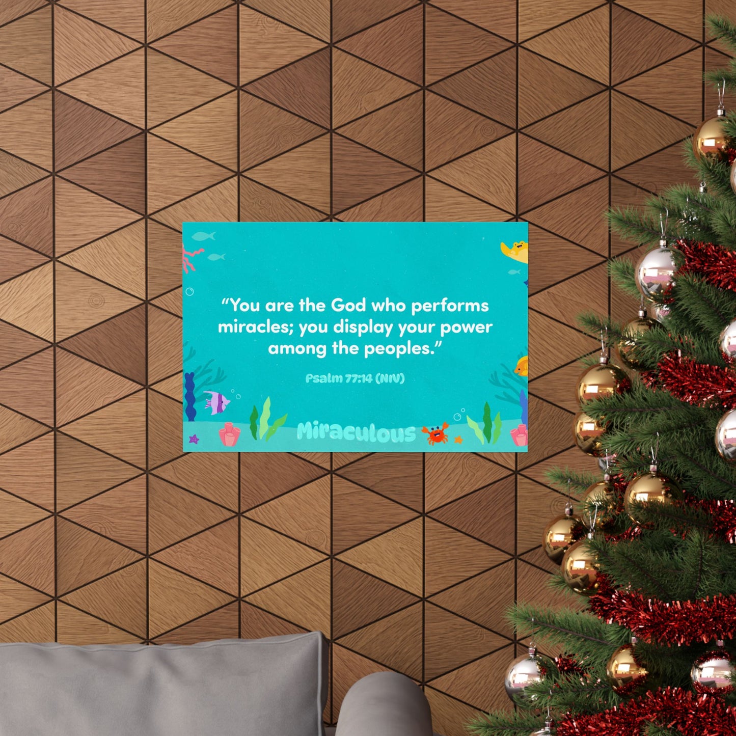 Poster | V8 | Miraculous Preschool Memory Verse Graphic | Horizontal