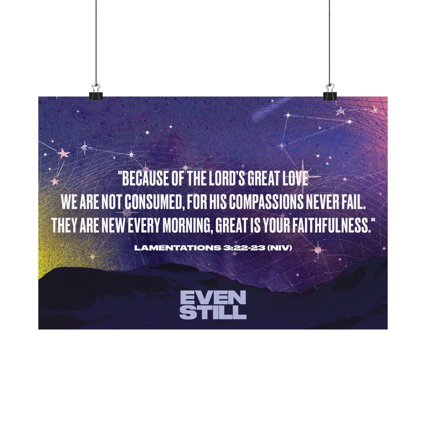 Poster I V9 I Even Still Memory Verse Graphic I Horizontal