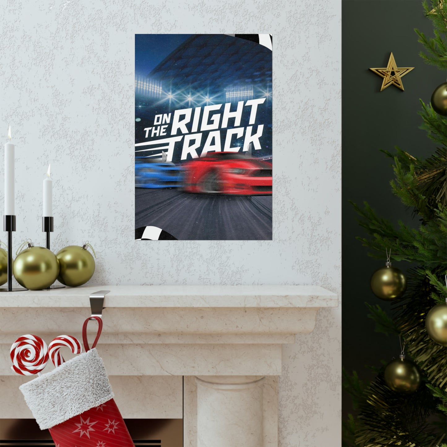Poster | V7 | On The Right Track Series Graphic | Vertical