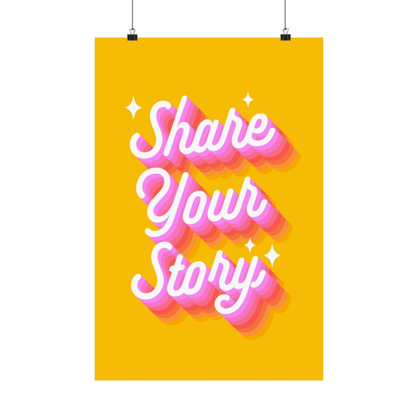 Poster I V8 I Share Your Story Discipleship Graphic I Vertical
