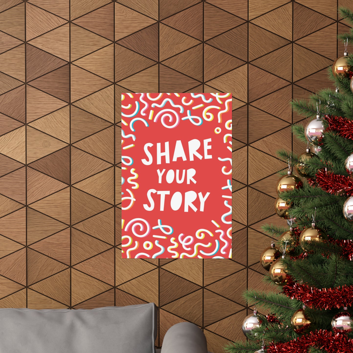 Poster I V7 I Share Your Story Discipleship Graphic I Vertical