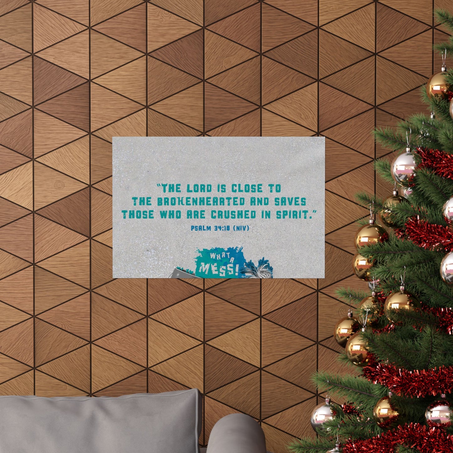 Poster | What A Mess Elementary Memory Verse Graphic | Horizontal