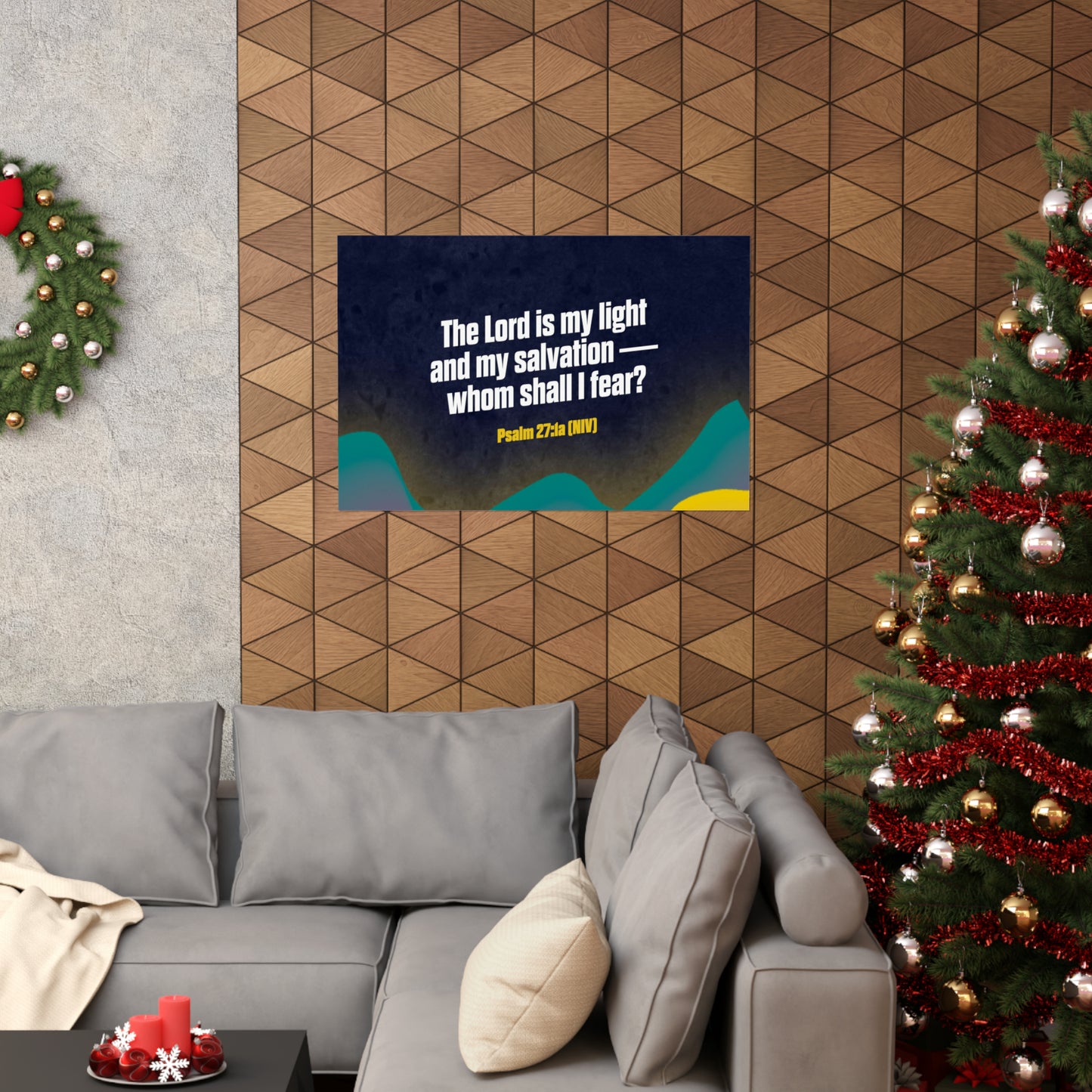 Poster I V7 I Glow In The Dark Memory Verse Graphic I Horizontal