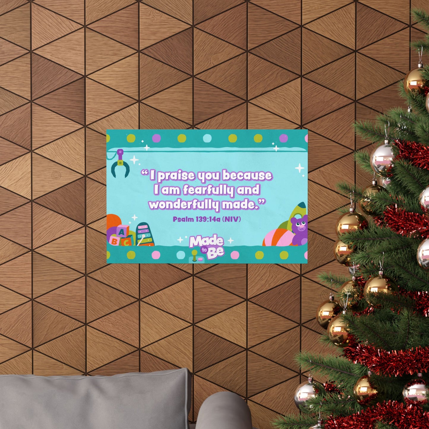 Poster | Made to Be Preschool Memory Verse Graphic | Horizontal