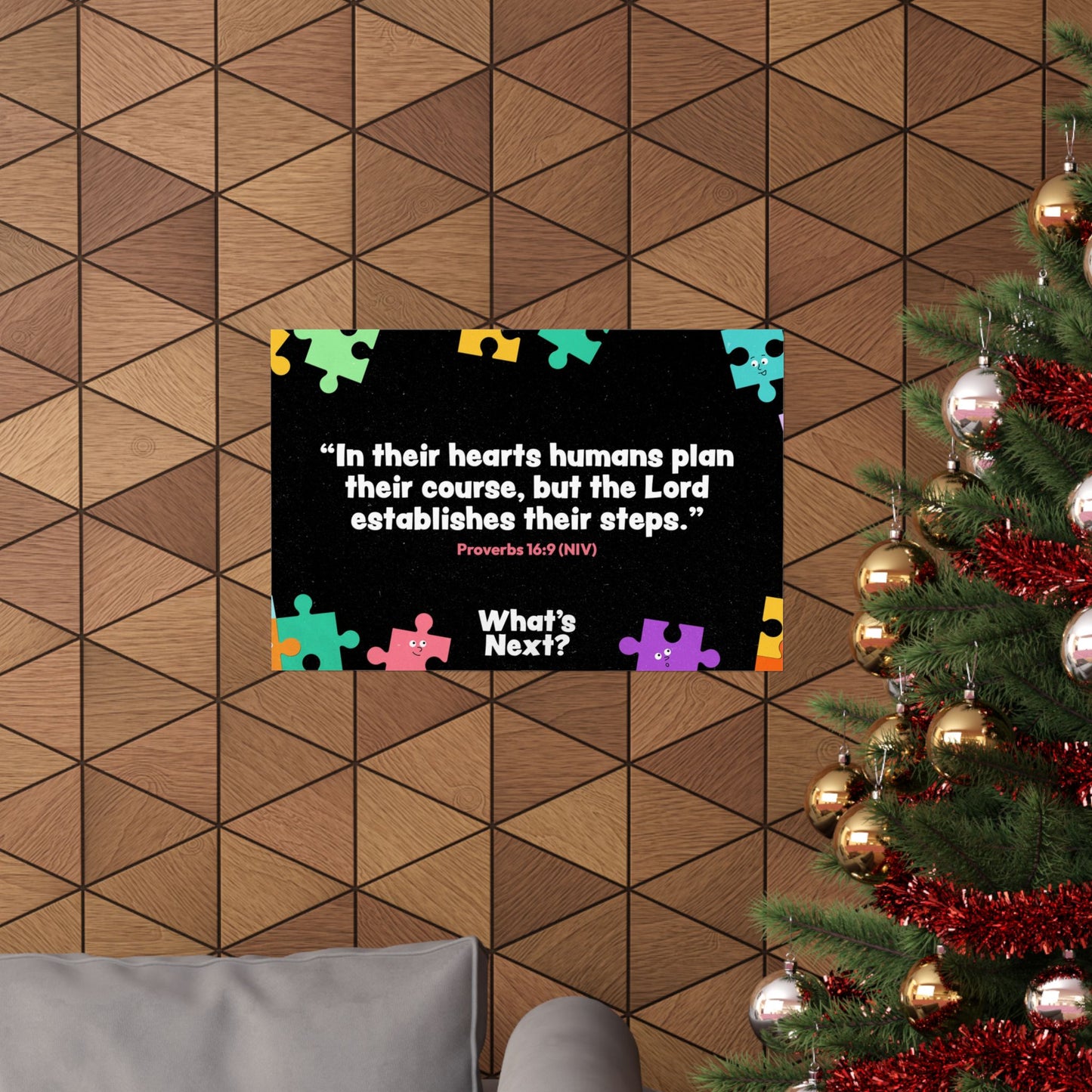 Poster | V8 | What's Next Preschool Memory Verse Graphic | Horizontal