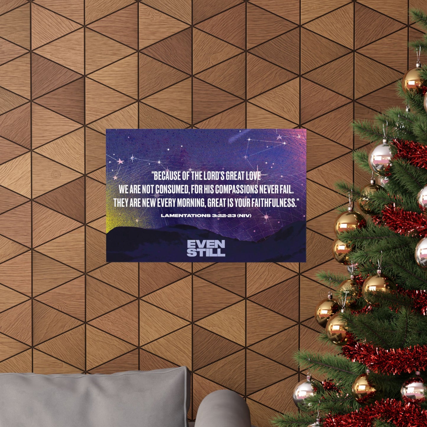 Poster I V9 I Even Still Memory Verse Graphic I Horizontal