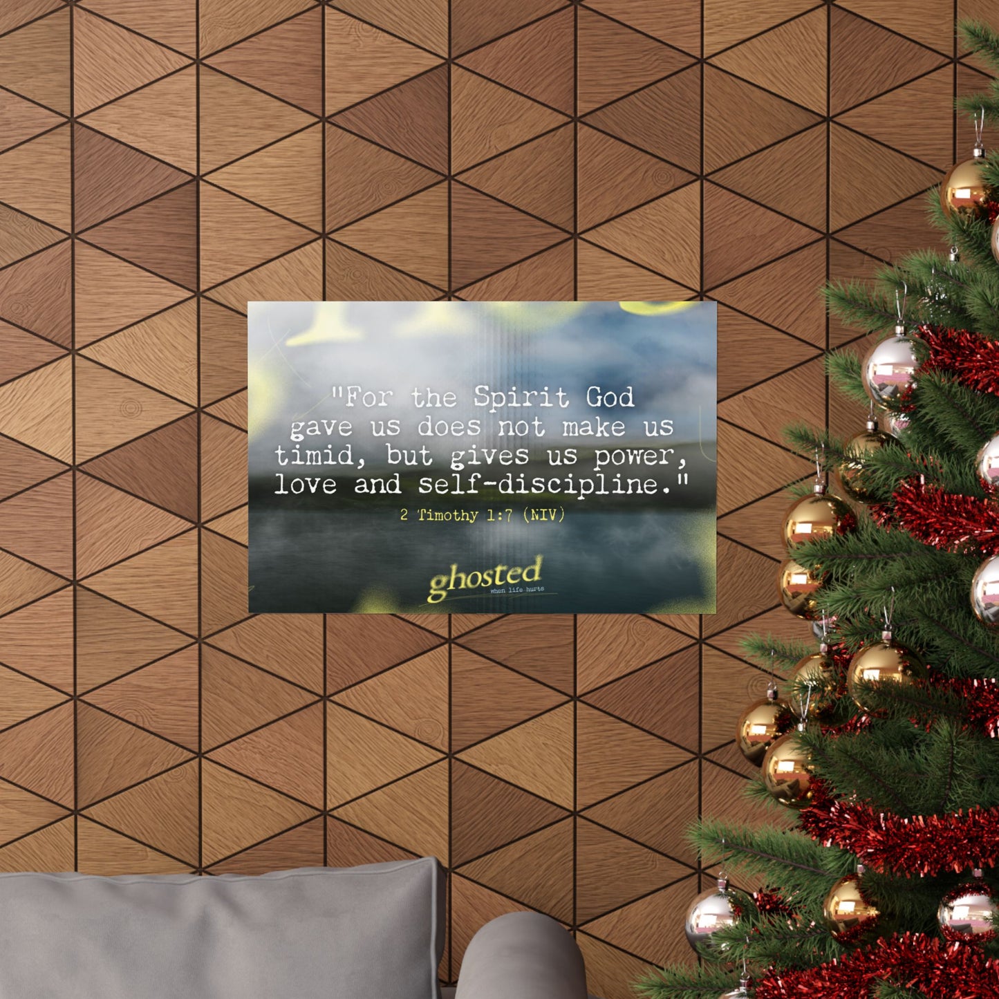 Poster I Ghosted Memory Verse Graphic I Horizontal