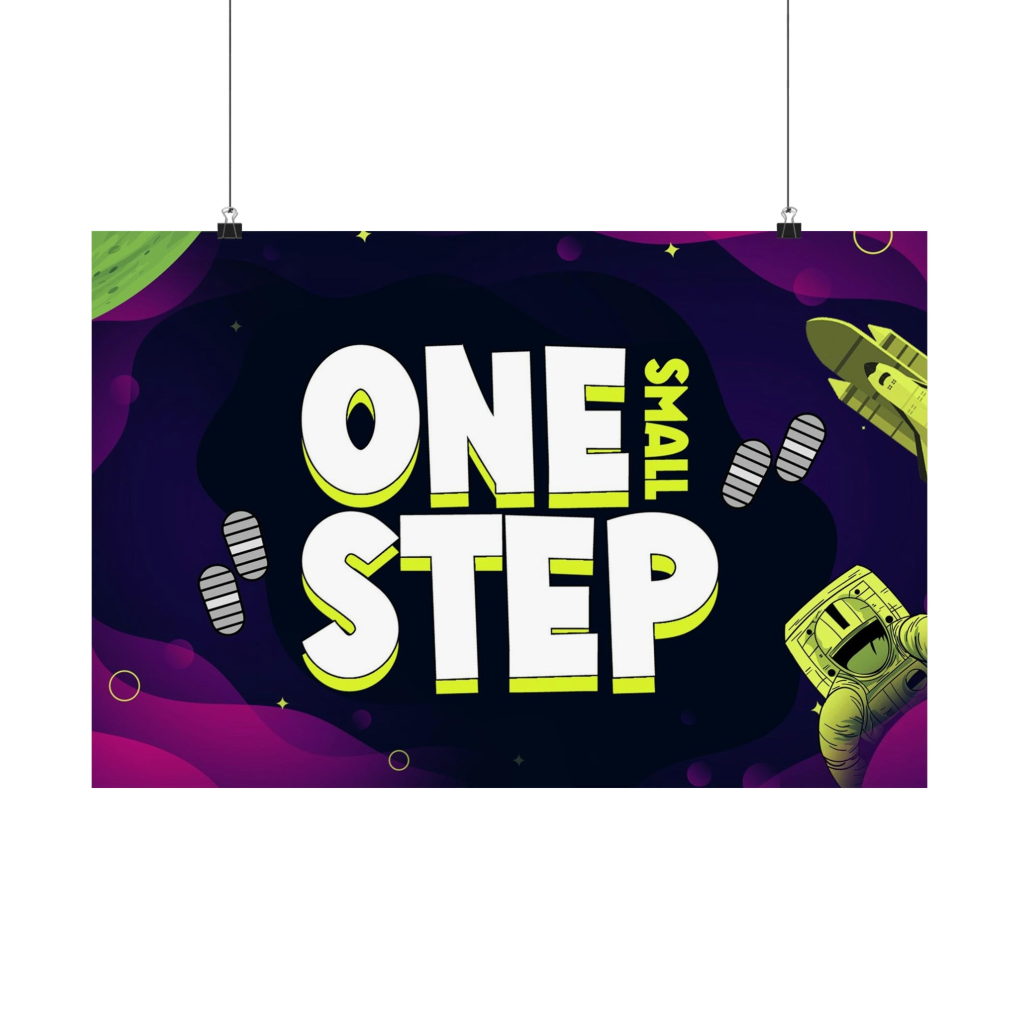 Poster | V7 | One Small Step Series Graphic | Horizontal – Grow Print Shop