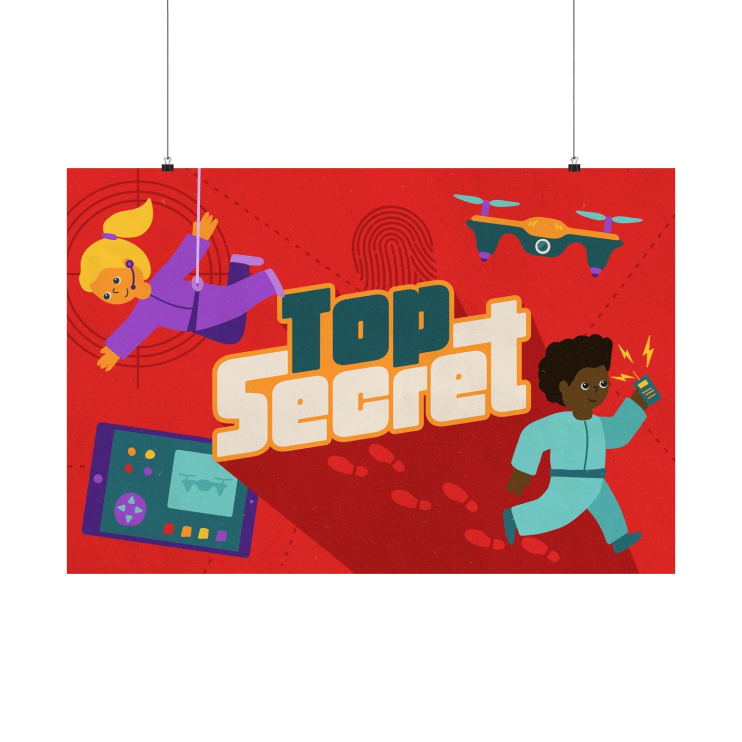 Poster | V9 | Top Secret Preschool Series Graphic | Horizontal