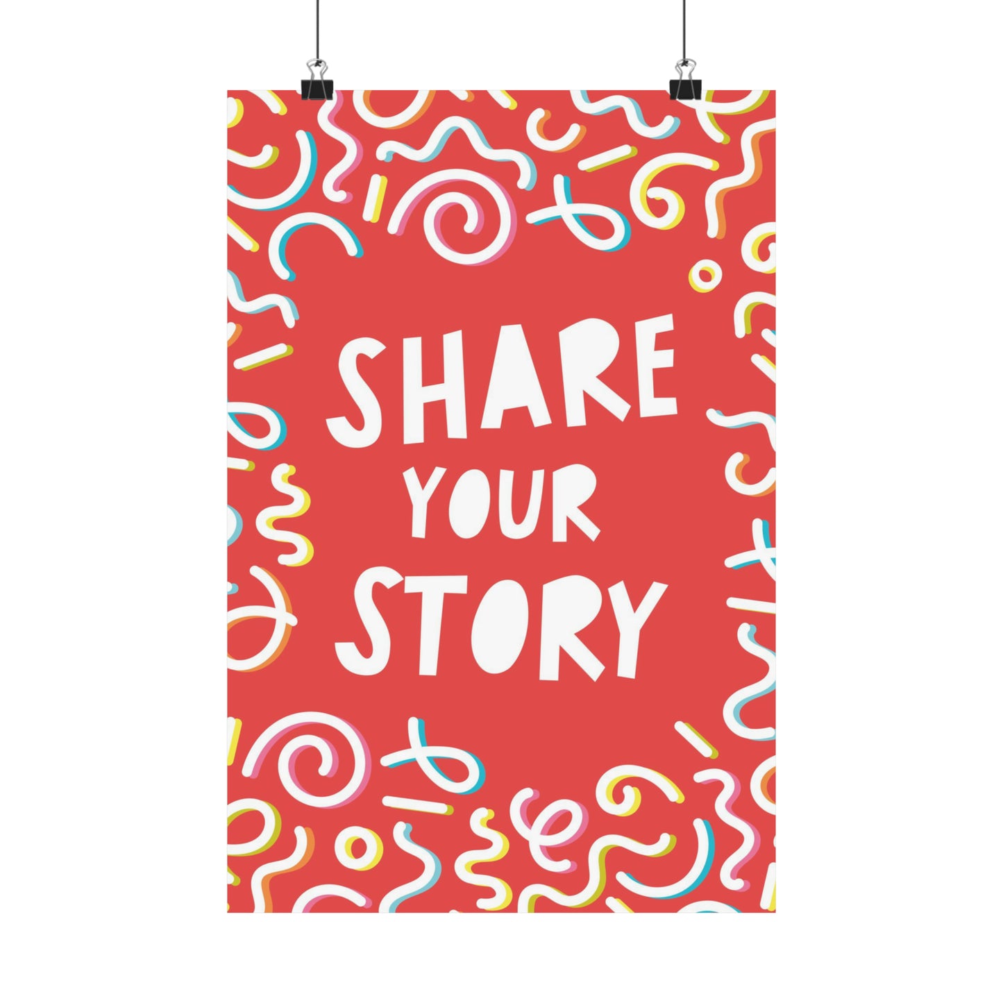 Poster I V7 I Share Your Story Discipleship Graphic I Vertical