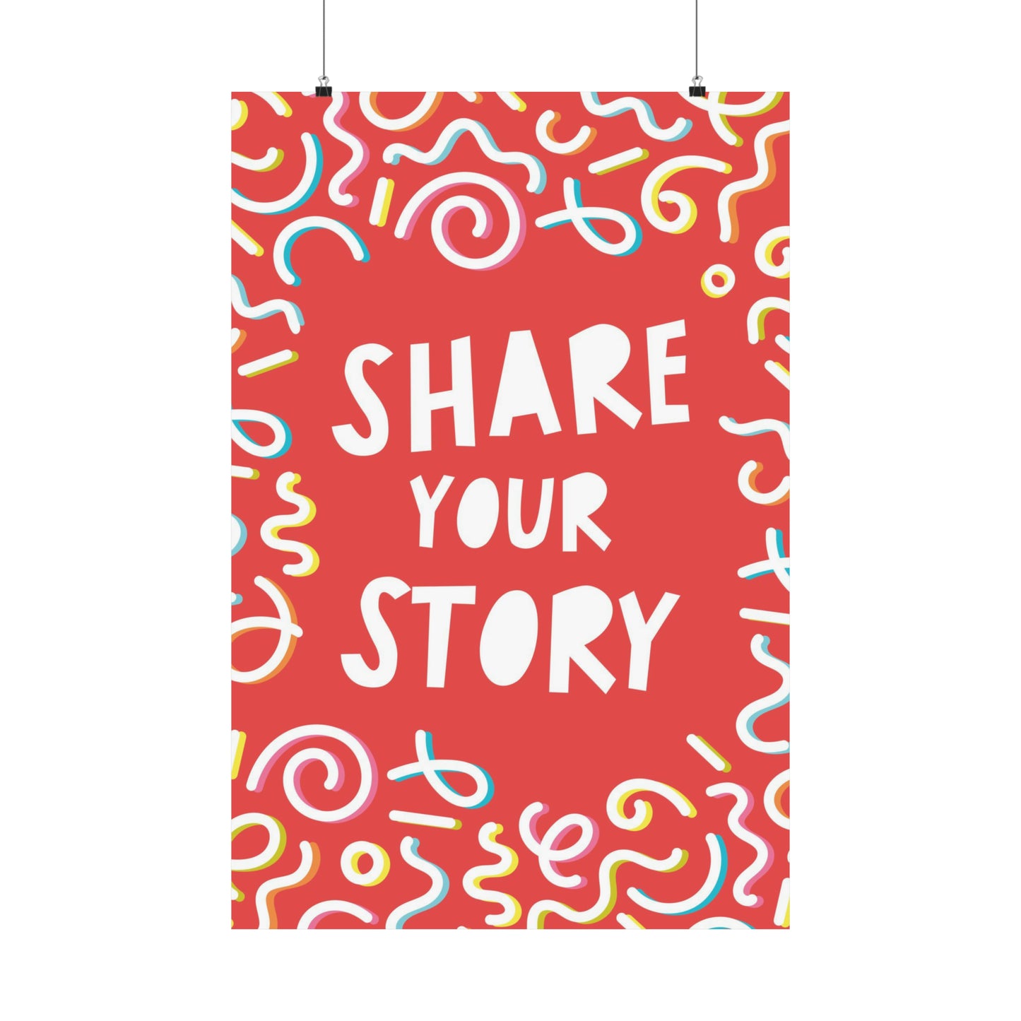 Poster I V7 I Share Your Story Discipleship Graphic I Vertical
