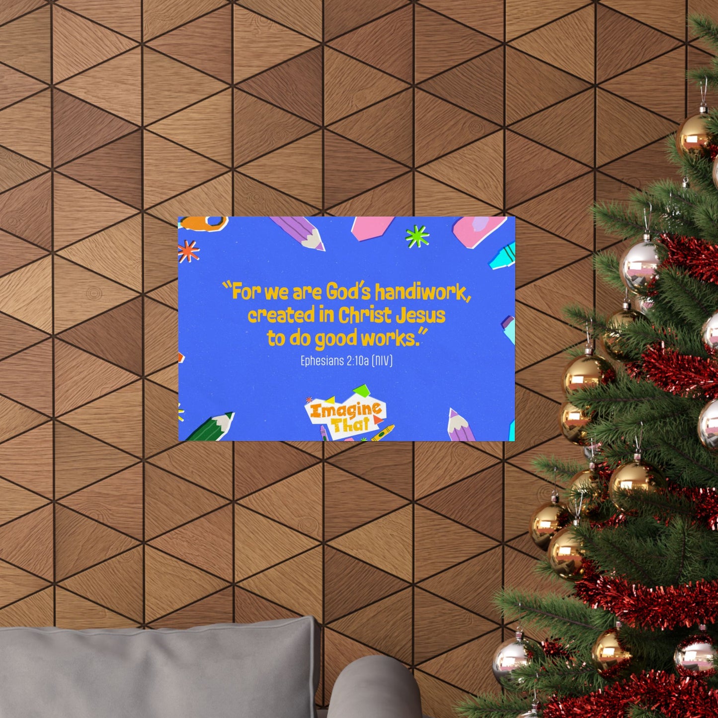 Poster | V8 | Imagine That Preschool Memory Verse Graphic | Horizontal