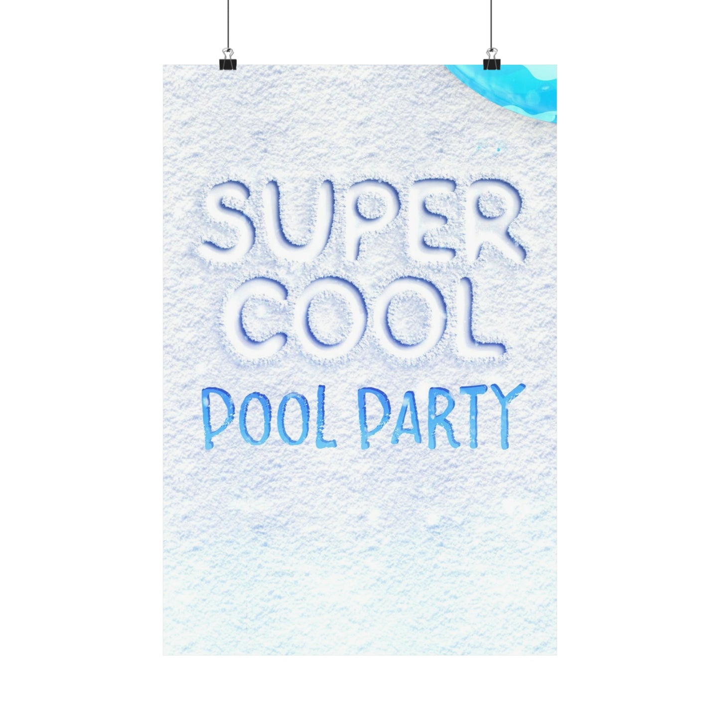 Poster I V7 I Super Cool Pool Party Event Graphic I Vertical