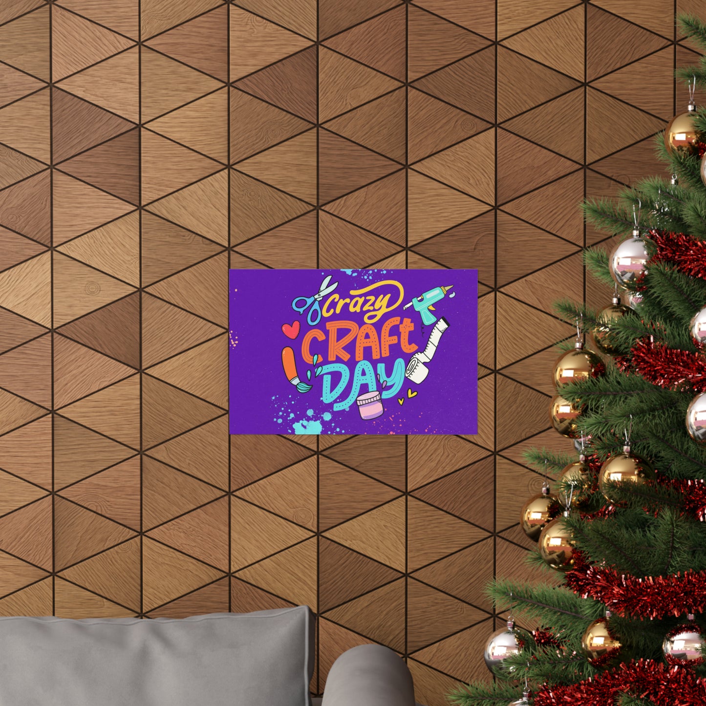 Poster I V7 I Crazy Craft Day Event Graphic I Horizontal