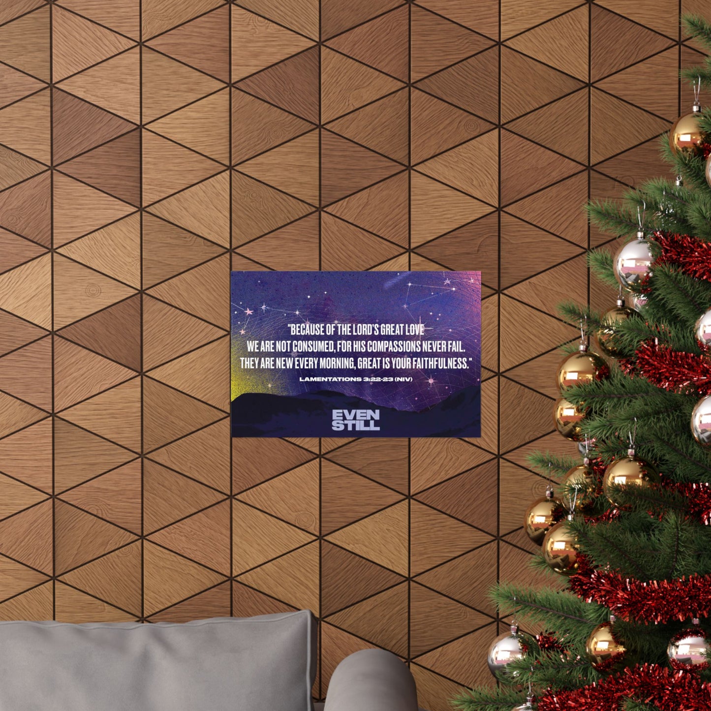 Poster I V9 I Even Still Memory Verse Graphic I Horizontal