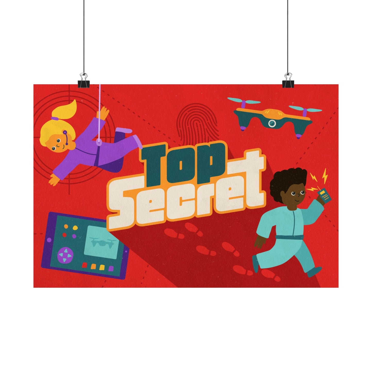 Poster | V9 | Top Secret Preschool Series Graphic | Horizontal