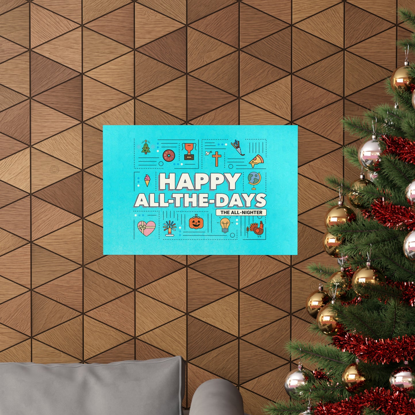 Poster I V6 I Happy All The Days All Nighter Event Graphic I Horizontal
