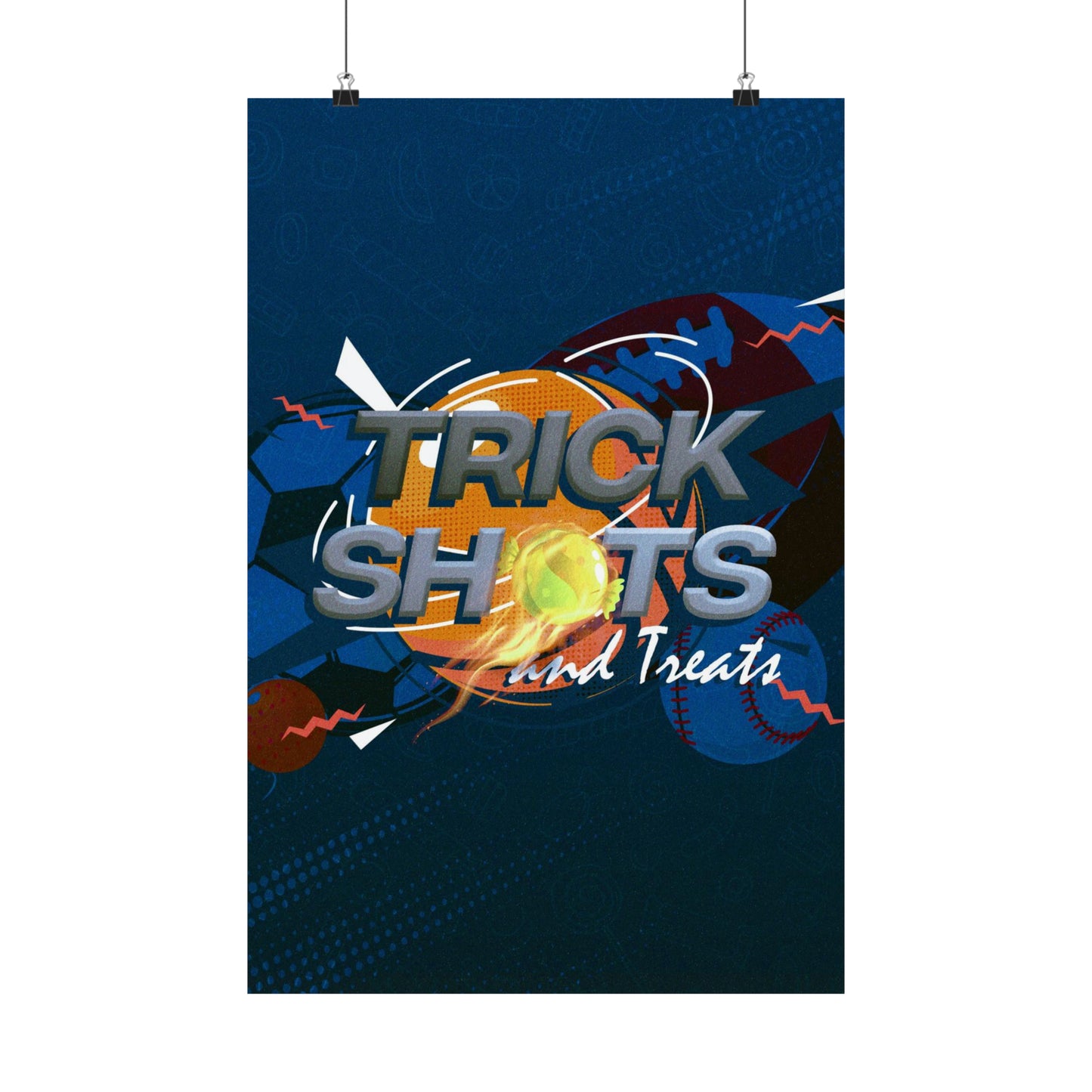 Poster I V7 I Trick Shots and Treats Event Graphic I Vertical