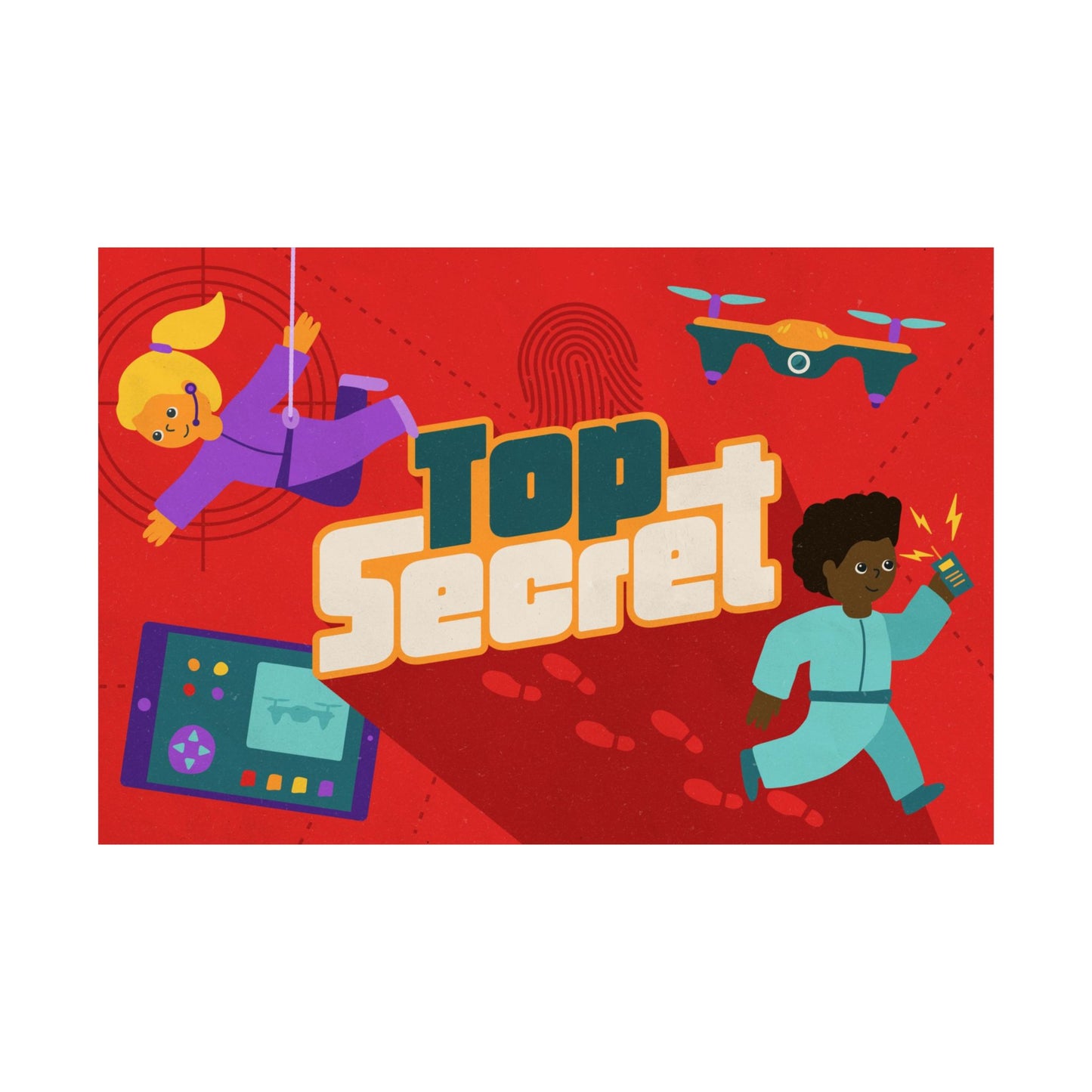 Poster | V9 | Top Secret Preschool Series Graphic | Horizontal
