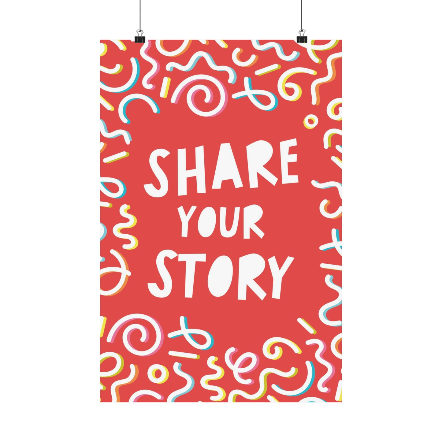 Poster I V7 I Share Your Story Discipleship Graphic I Vertical