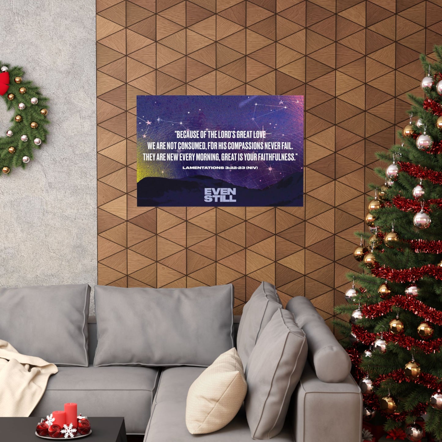 Poster I V9 I Even Still Memory Verse Graphic I Horizontal