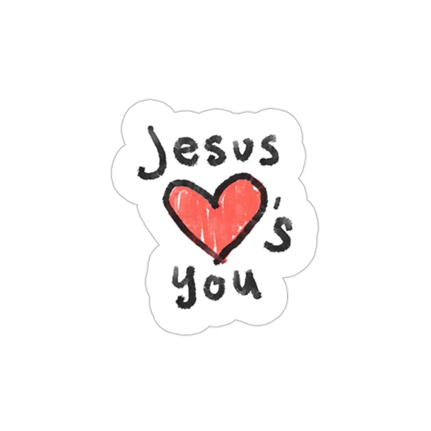 Jesus Loves You Vertical Sticker