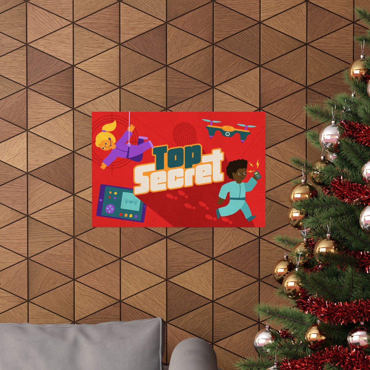 Poster | V9 | Top Secret Preschool Series Graphic | Horizontal