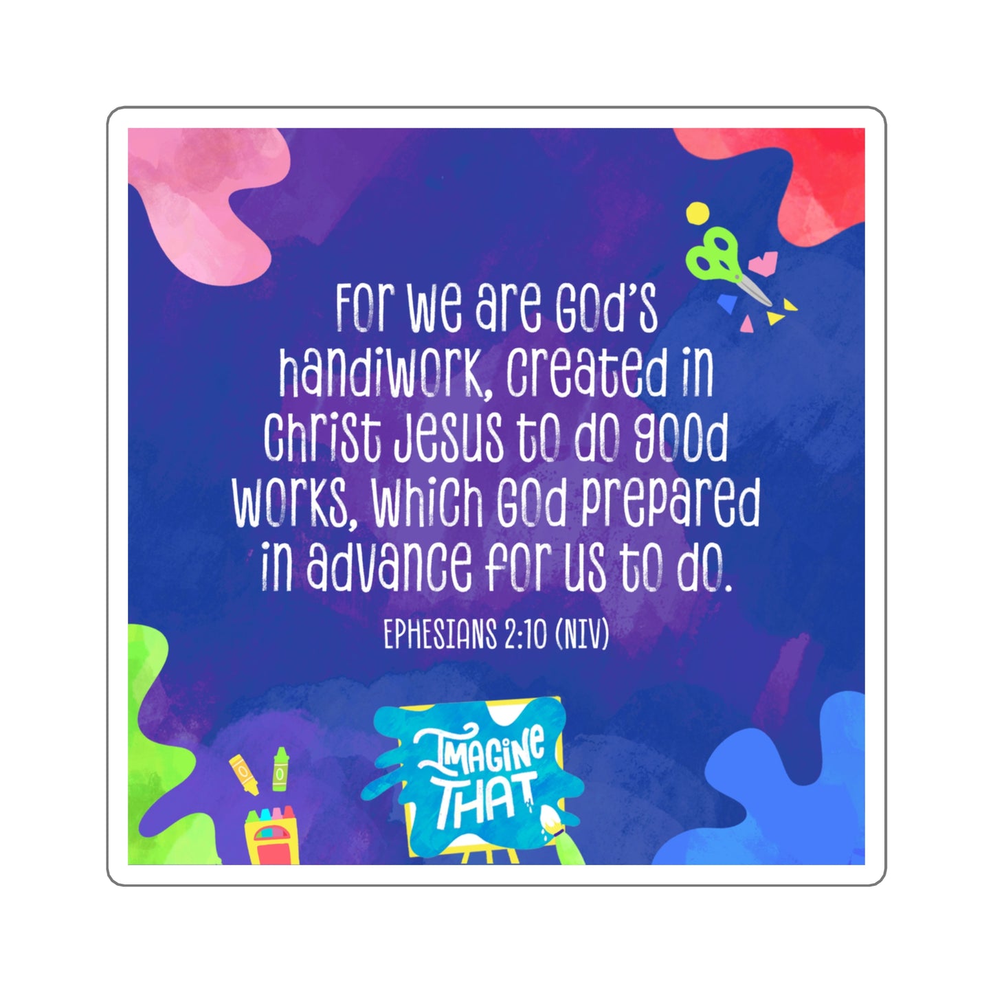 Memory Verse Sticker | V8 | Imagine That