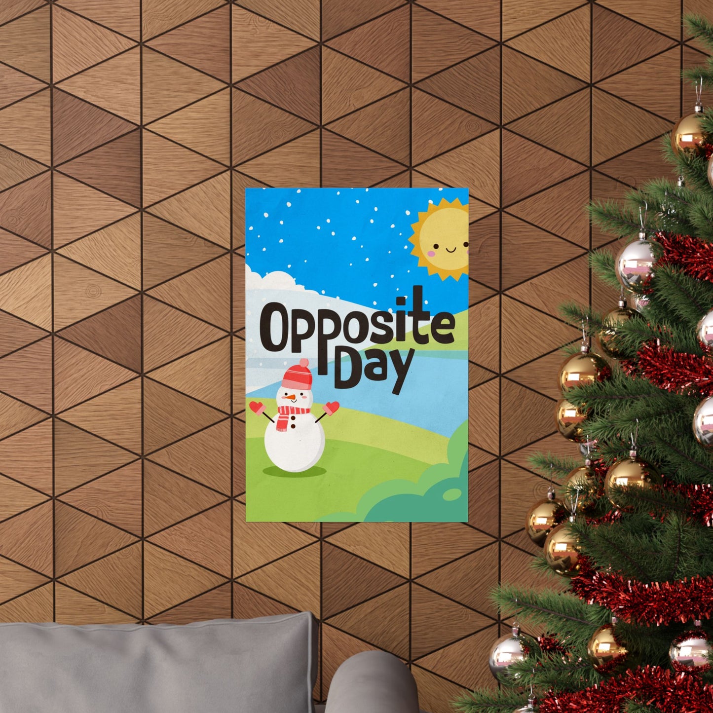 Poster I V5 I Opposite Day Preschool Series Graphic I Vertical