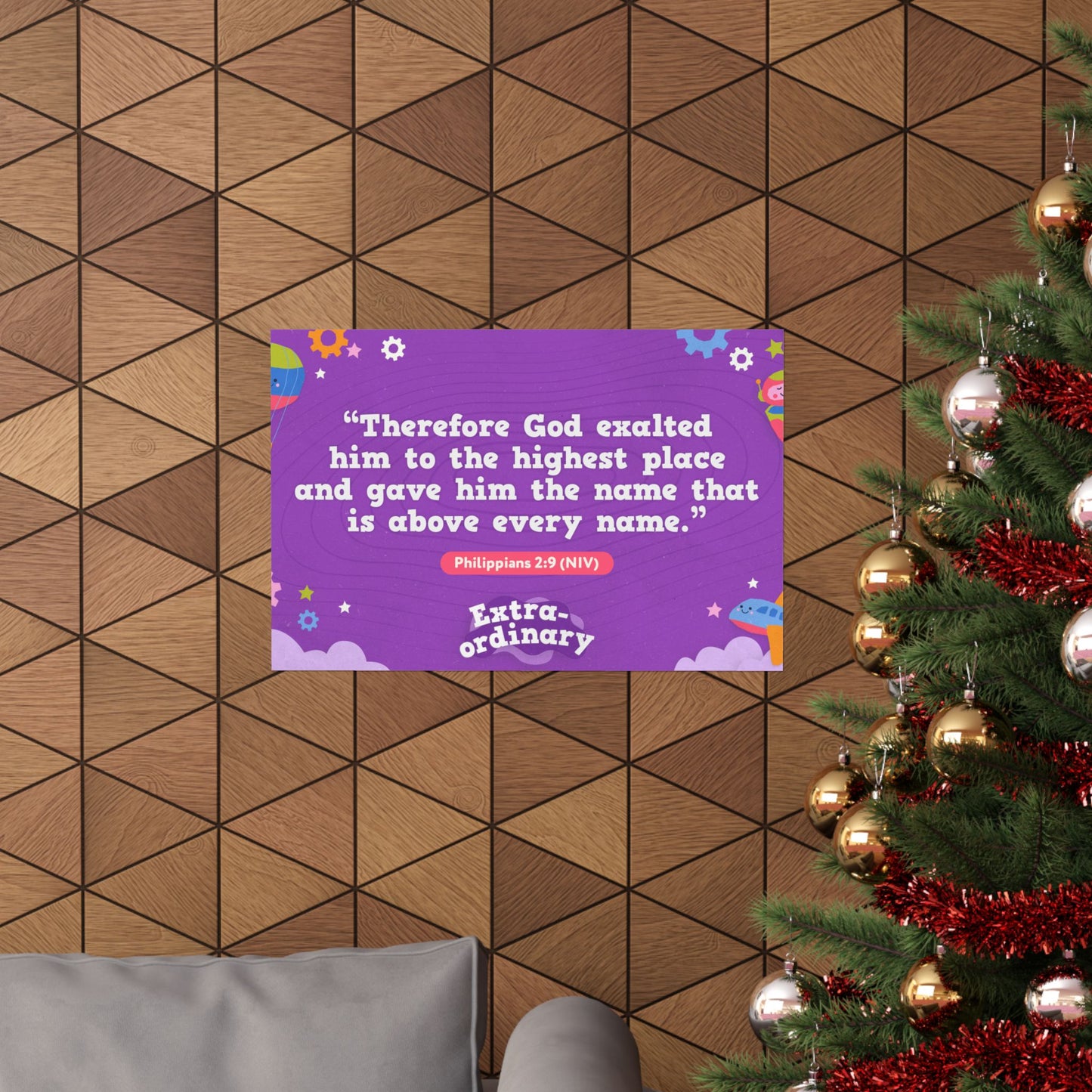 Poster | V9 | Extra-Ordinary Preschool Memory Verse Graphic | Horizontal