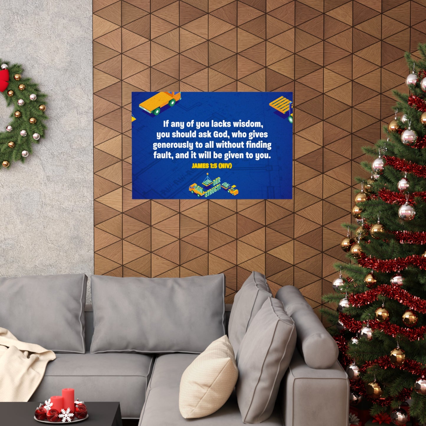 Poster | V8 | Under Construction Memory Verse Graphic | Horizontal