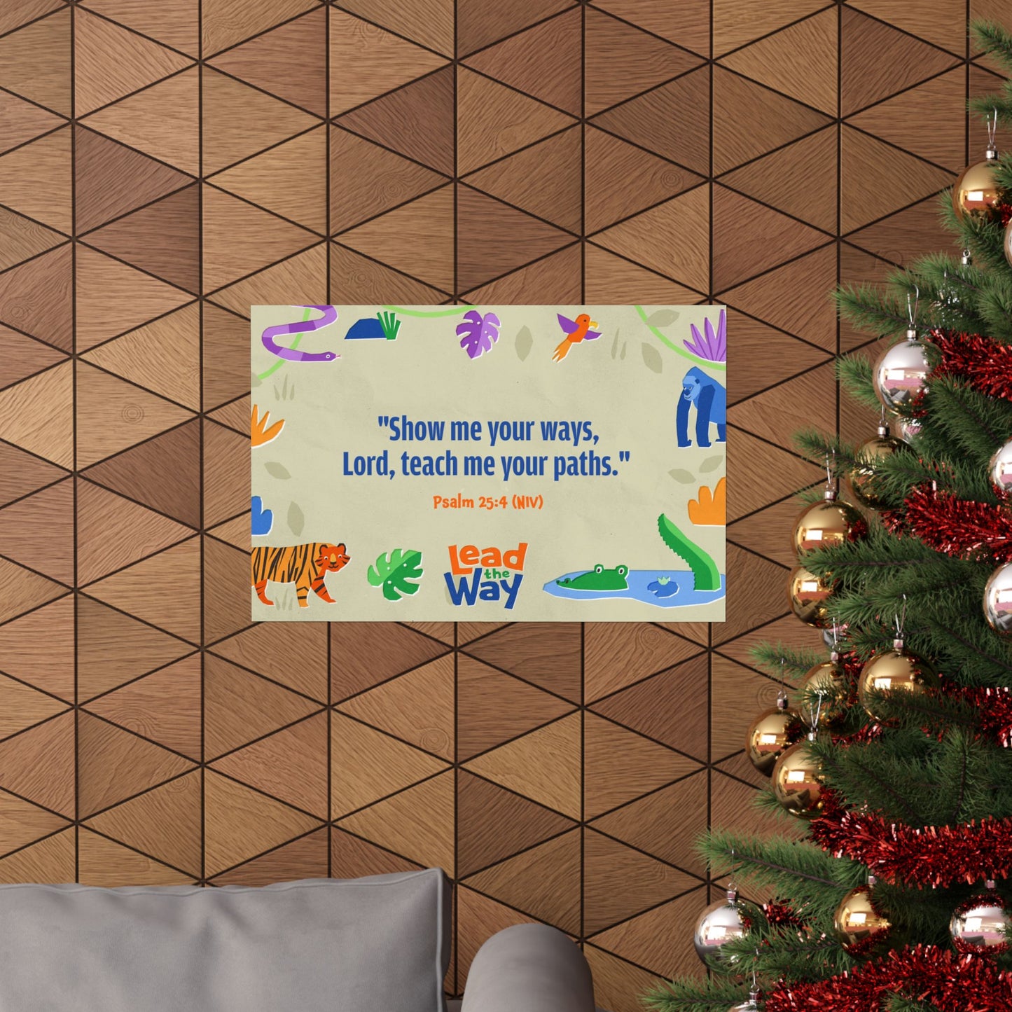 Poster | V7 | Lead the Way Preschool Memory Verse Graphic | Horizontal