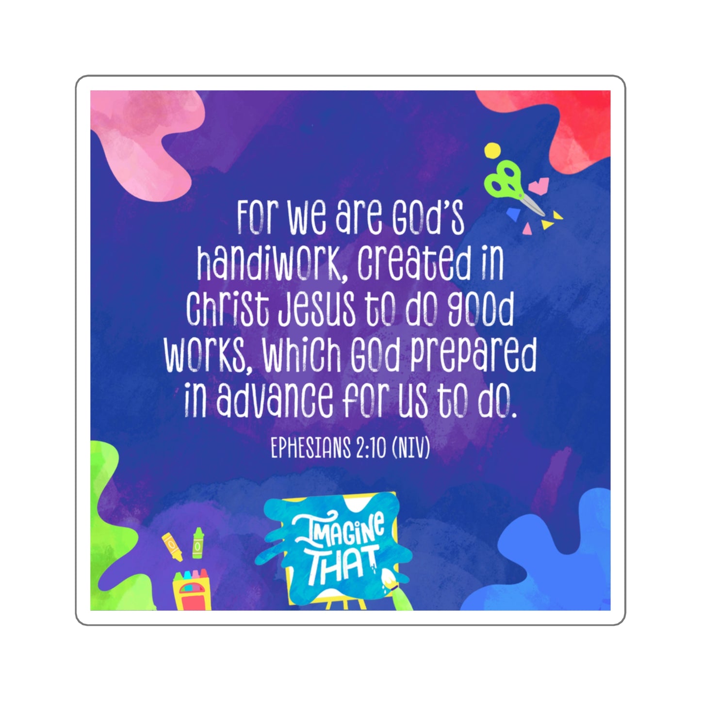Memory Verse Sticker | V8 | Imagine That