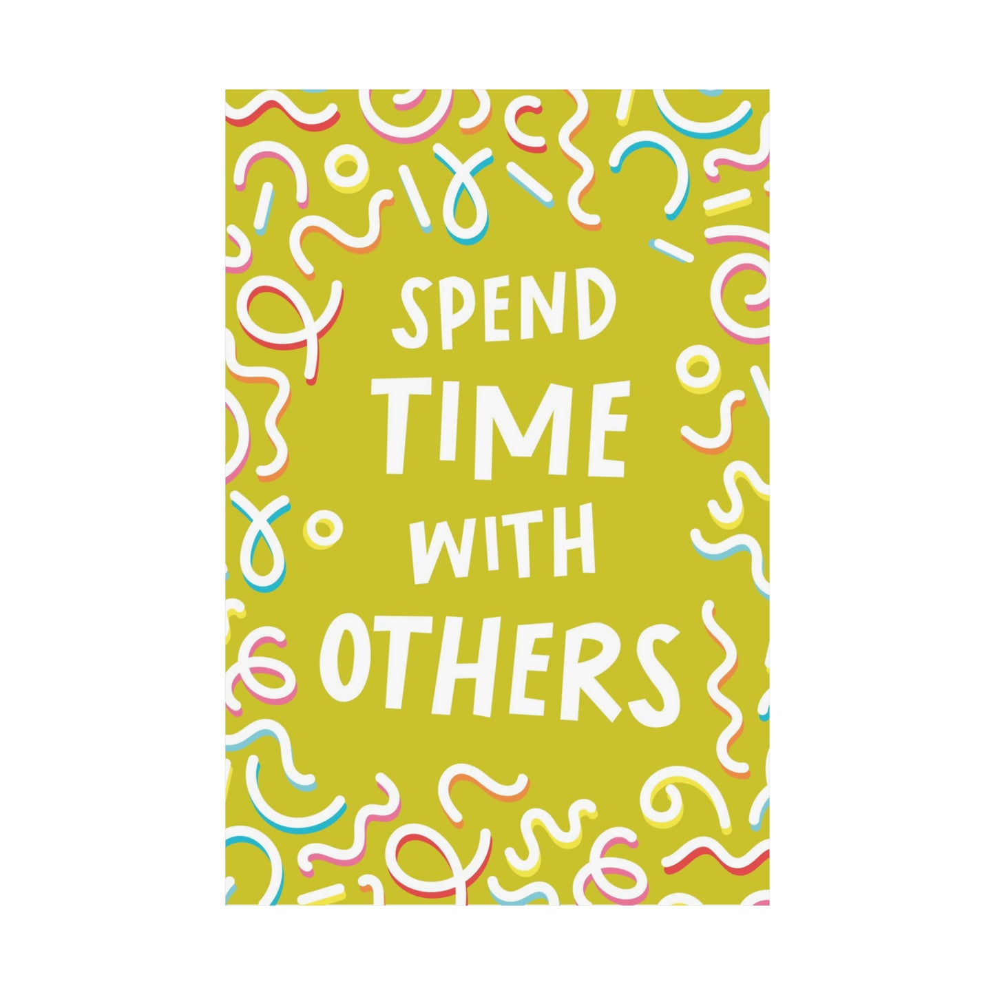 Poster I V7 I Spend Time With Others Discipleship Graphic I Vertical