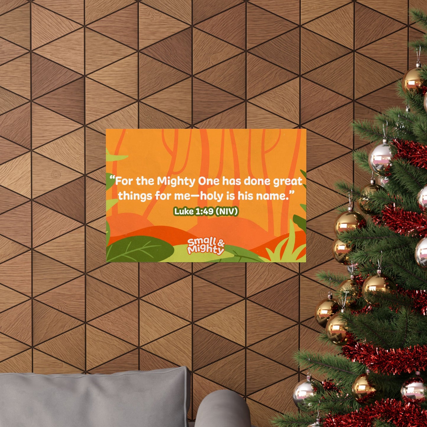 Poster | Small & Mighty Preschool Memory Verse Graphic | Horizontal