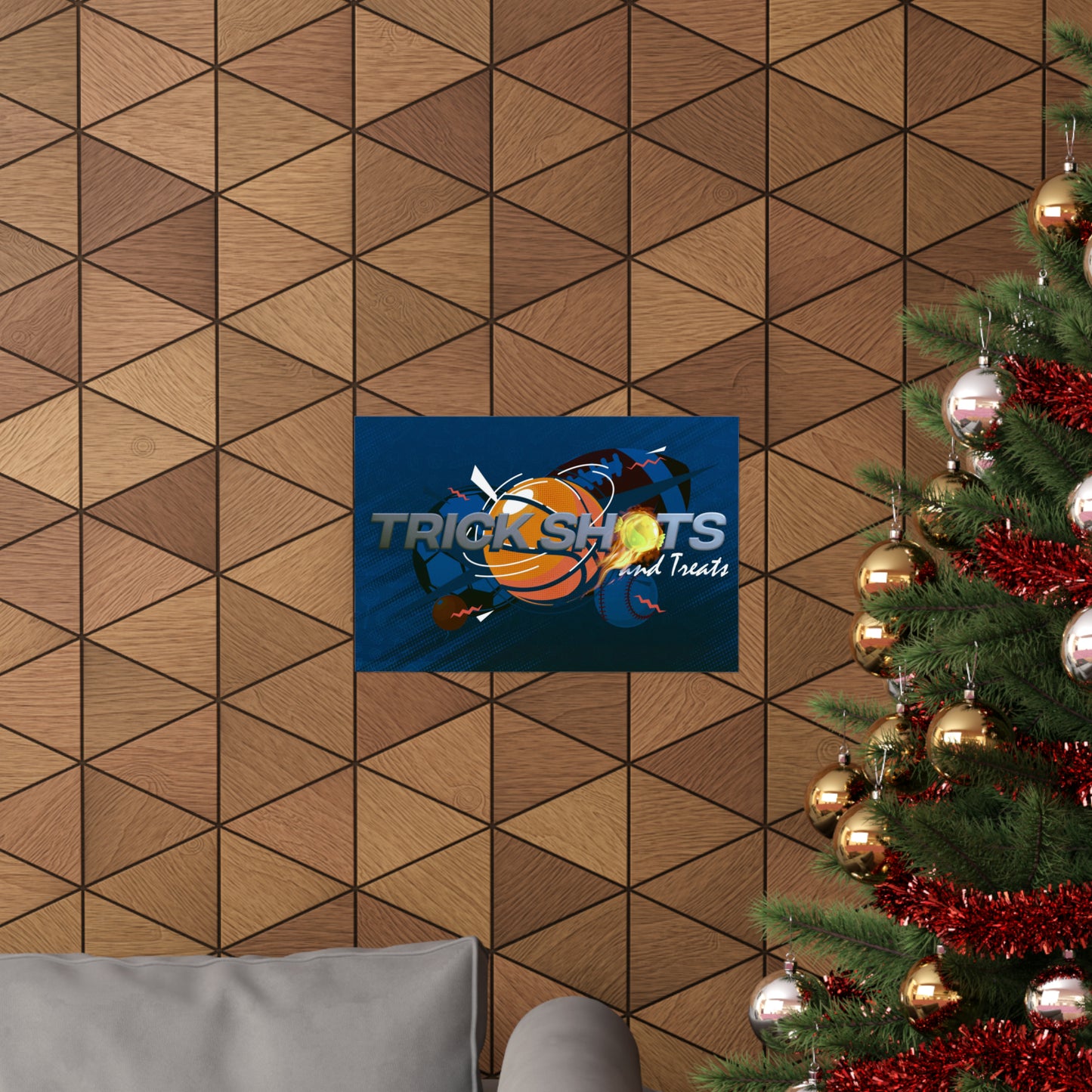 Poster I V7 I Trick Shots and Treats Event Graphic I Horizontal