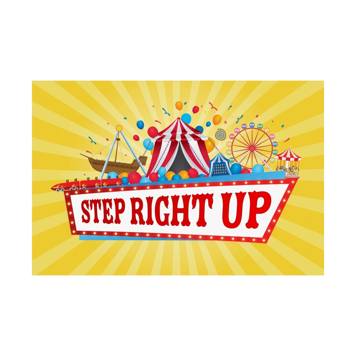 Poster I VBS I Step Right Up Series Graphic I Horizontal