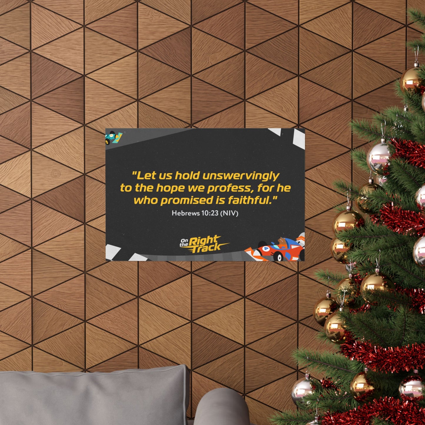 Poster | V7 | On the Right Track Preschool Memory Verse Graphic | Horizontal