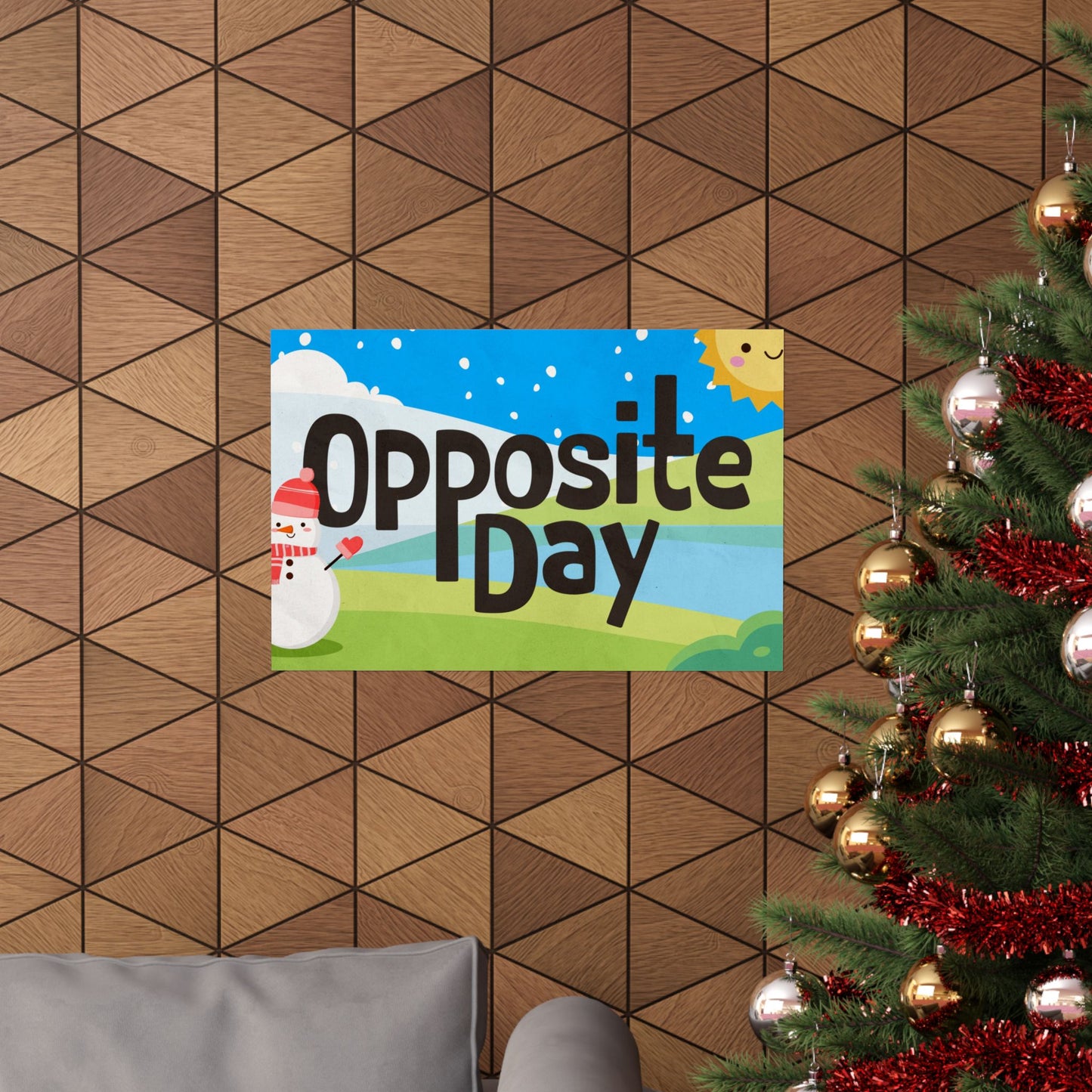 Poster I V5 I Opposite Day Preschool Series Graphic I Horizontal