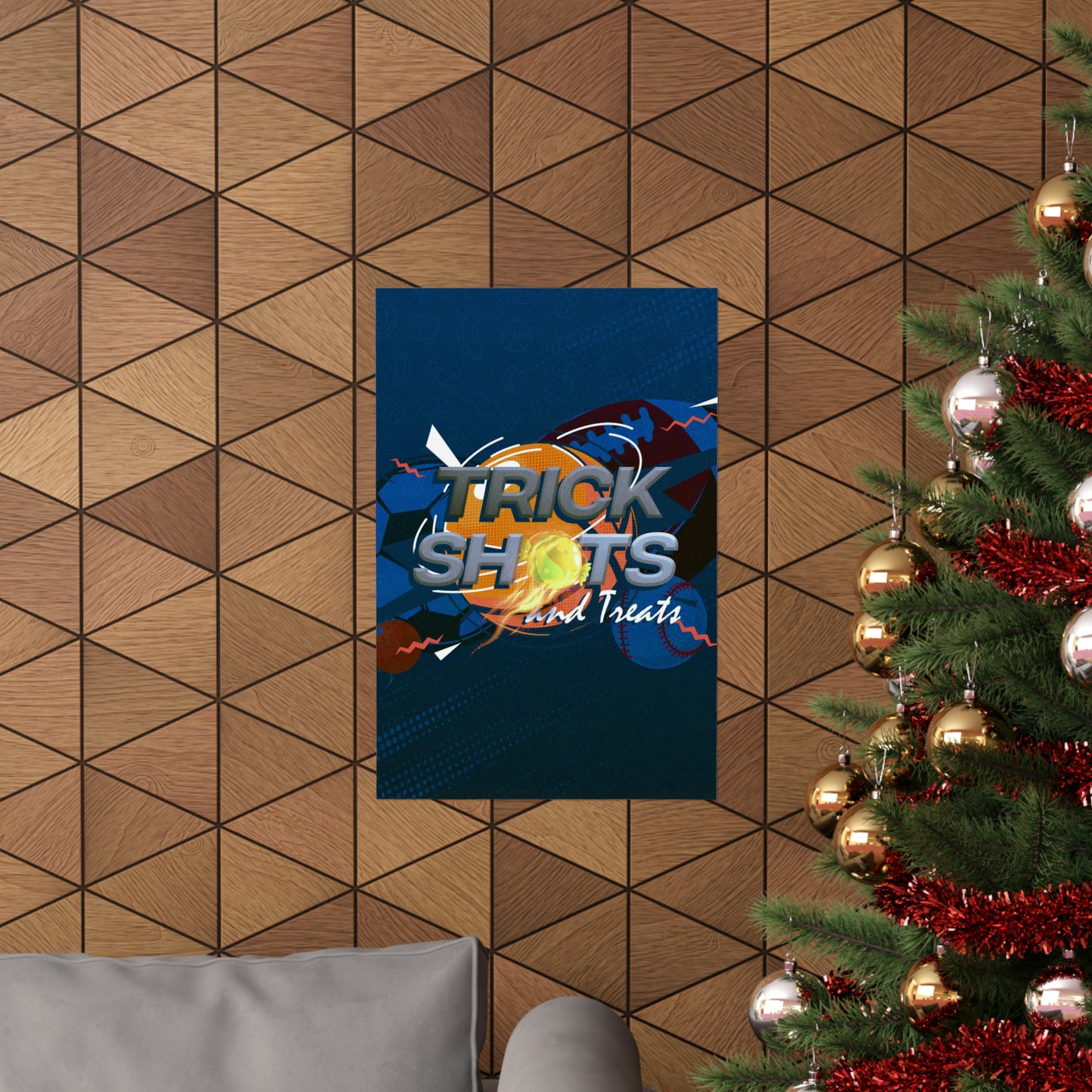 Poster I V7 I Trick Shots and Treats Event Graphic I Vertical