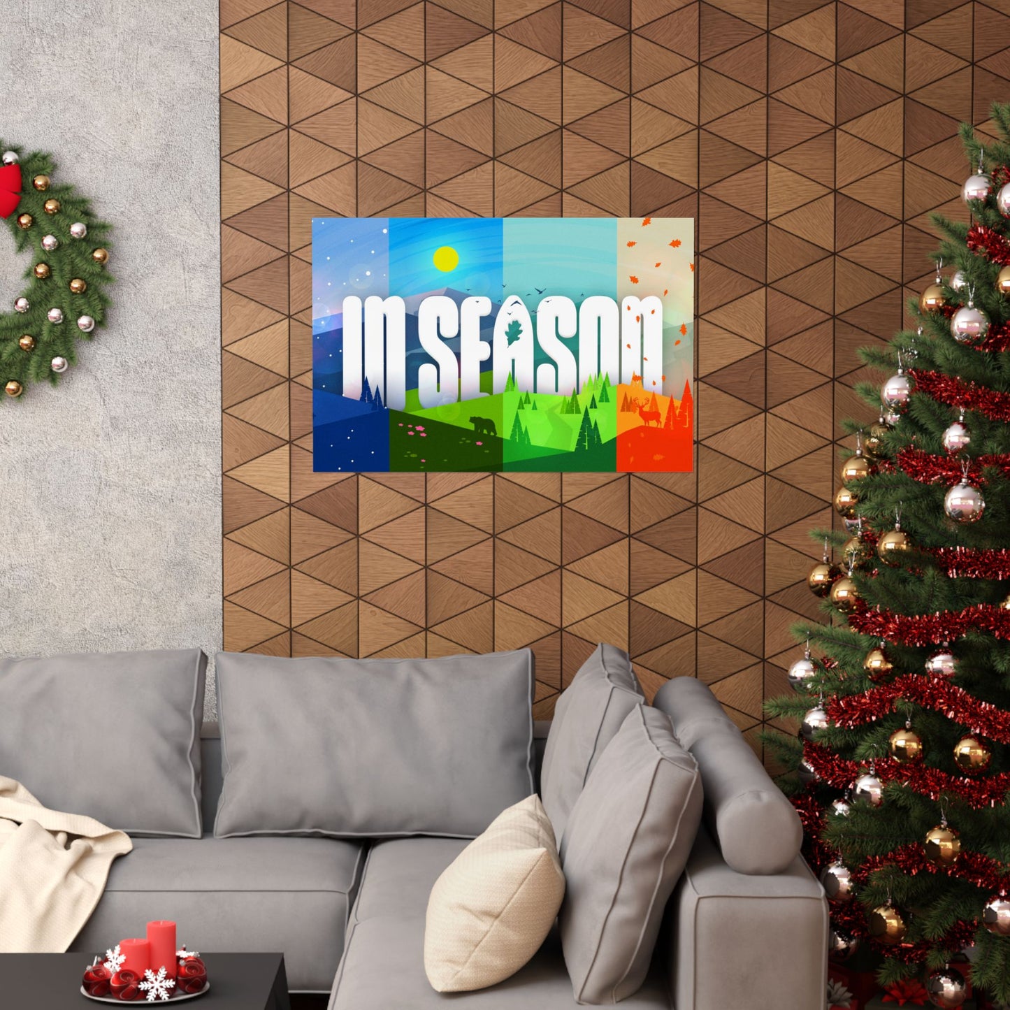 Poster | V | In Season Elementary Series Graphic | Horizontal