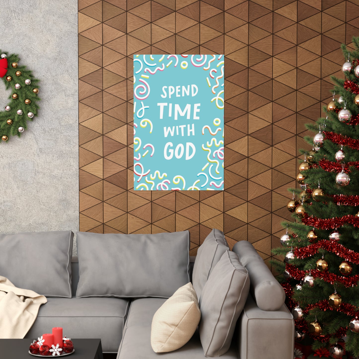 Poster I V7 I Spend Time With God Discipleship Graphic I Vertical