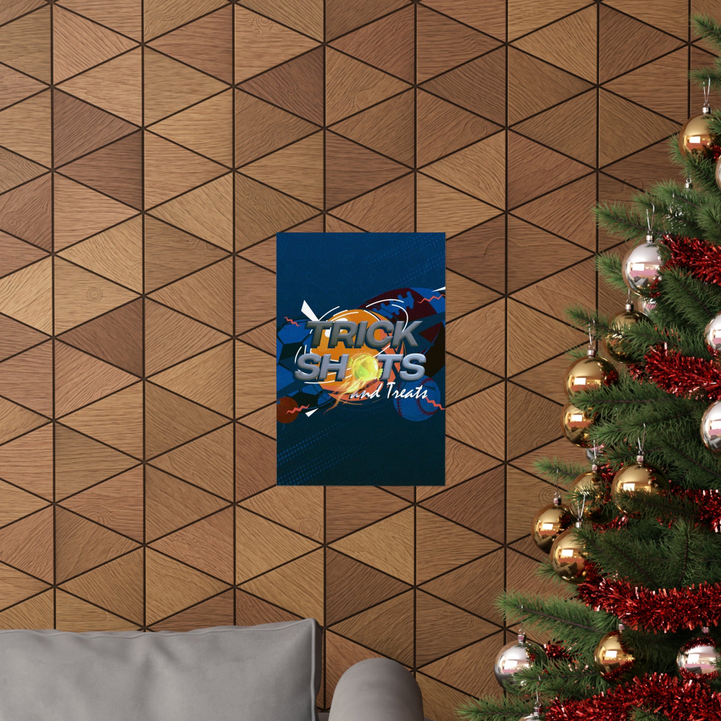 Poster I V7 I Trick Shots and Treats Event Graphic I Vertical