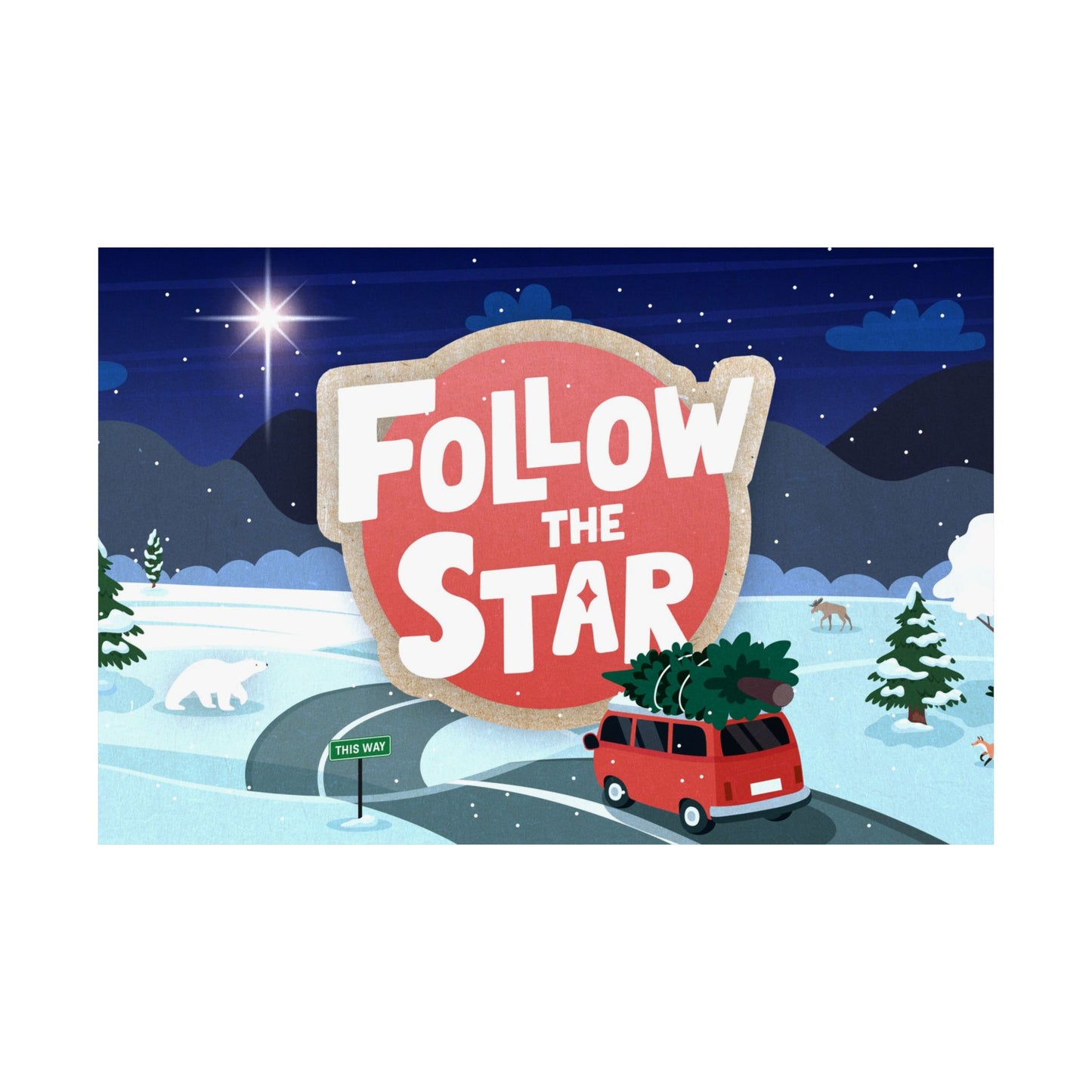 Poster | V9 | Follow The Star Elementary Series Graphic | Horizontal