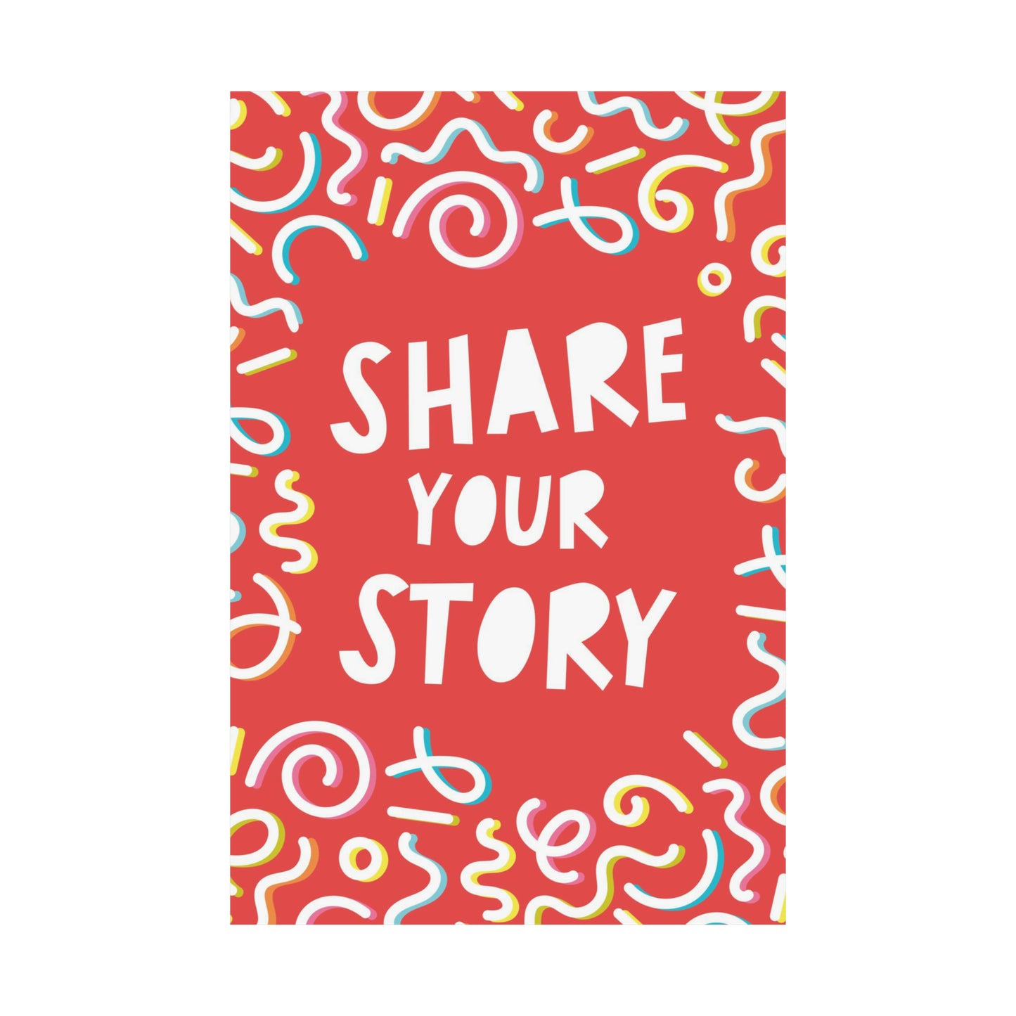Poster I V7 I Share Your Story Discipleship Graphic I Vertical