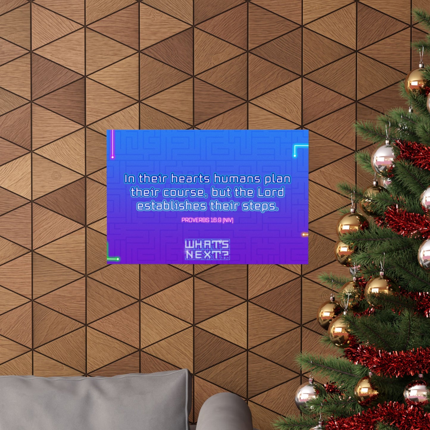 Poster | V8 | What's Next Memory Verse Graphic | Horizontal