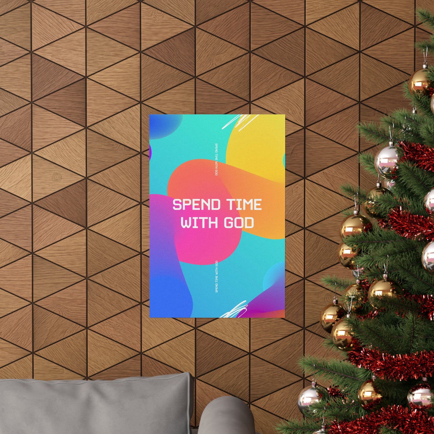 Poster I V6 I Spend Time With God Kids Discipleship Graphic I Vertical